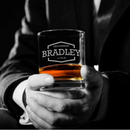 Wedding Party On the Rocks Glass with Personalization (10.5oz)