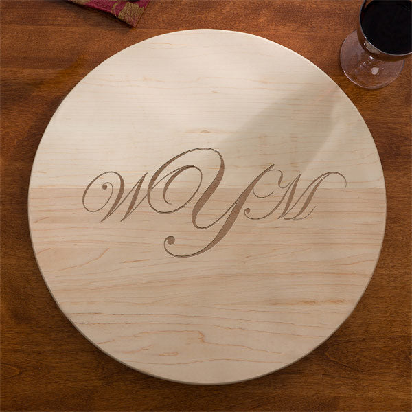 Personalized Maple Lazy Susan - 16" Round