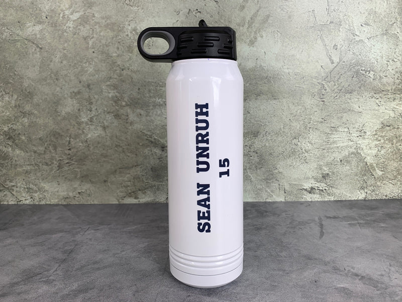 Wilton Warriors 30oz Water Bottle with Optional Name on Back