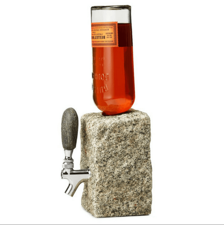 Solid Rock and Stainless Steel Beverage Dispenser