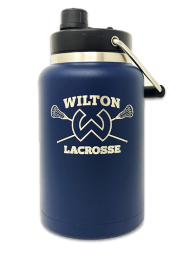 Wilton Warriors Lacrosse Half Gallon Jug