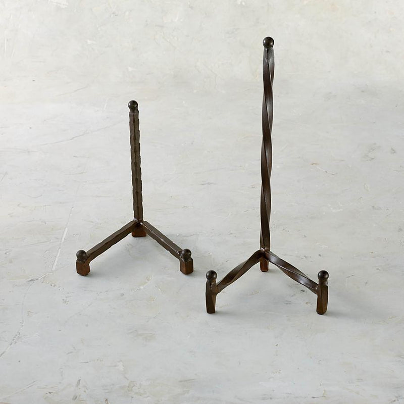 Hand Forged Iron Display Easel, Cutting Board Display Stand