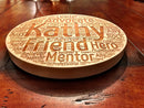 Personalized Engraved Word Cloud 16" Maple Lazy Susan, Serving Tray, Charcuterie Tray