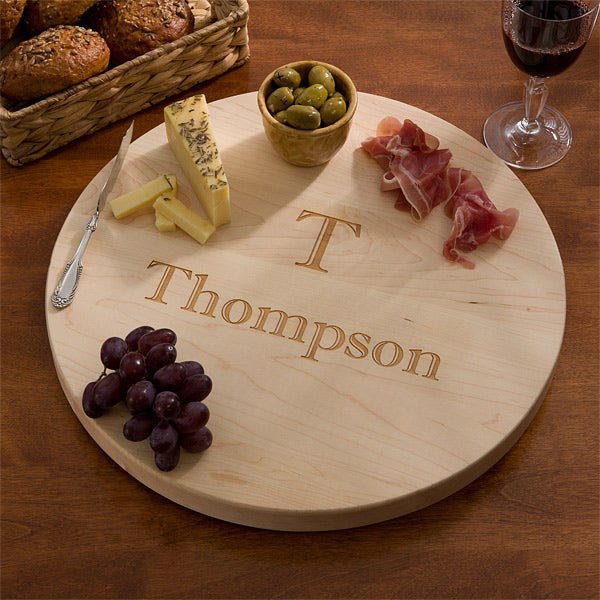 Personalized Maple Lazy Susan - 16" Round