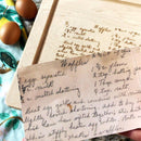 Personalized Recipe Board with Optional Iron Handles 12"x12"