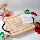 Personalized Recipe Board with Optional Iron Handles 12"x12"