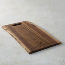 Personalized Walnut Live Edge Charcuterie Board 24"x14"