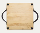 Personalized Maple Cutting Board/Charcuterie Board with Optional Iron Handles (12" x 12")